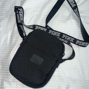 Pink Crossbody Bag in Black